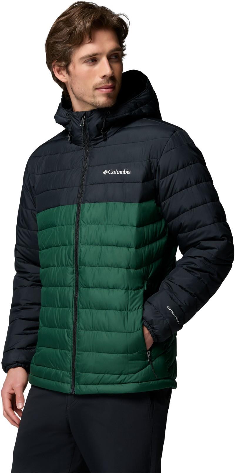 Powder Lite II Hooded Jacket - Mens - rain forest / black 1