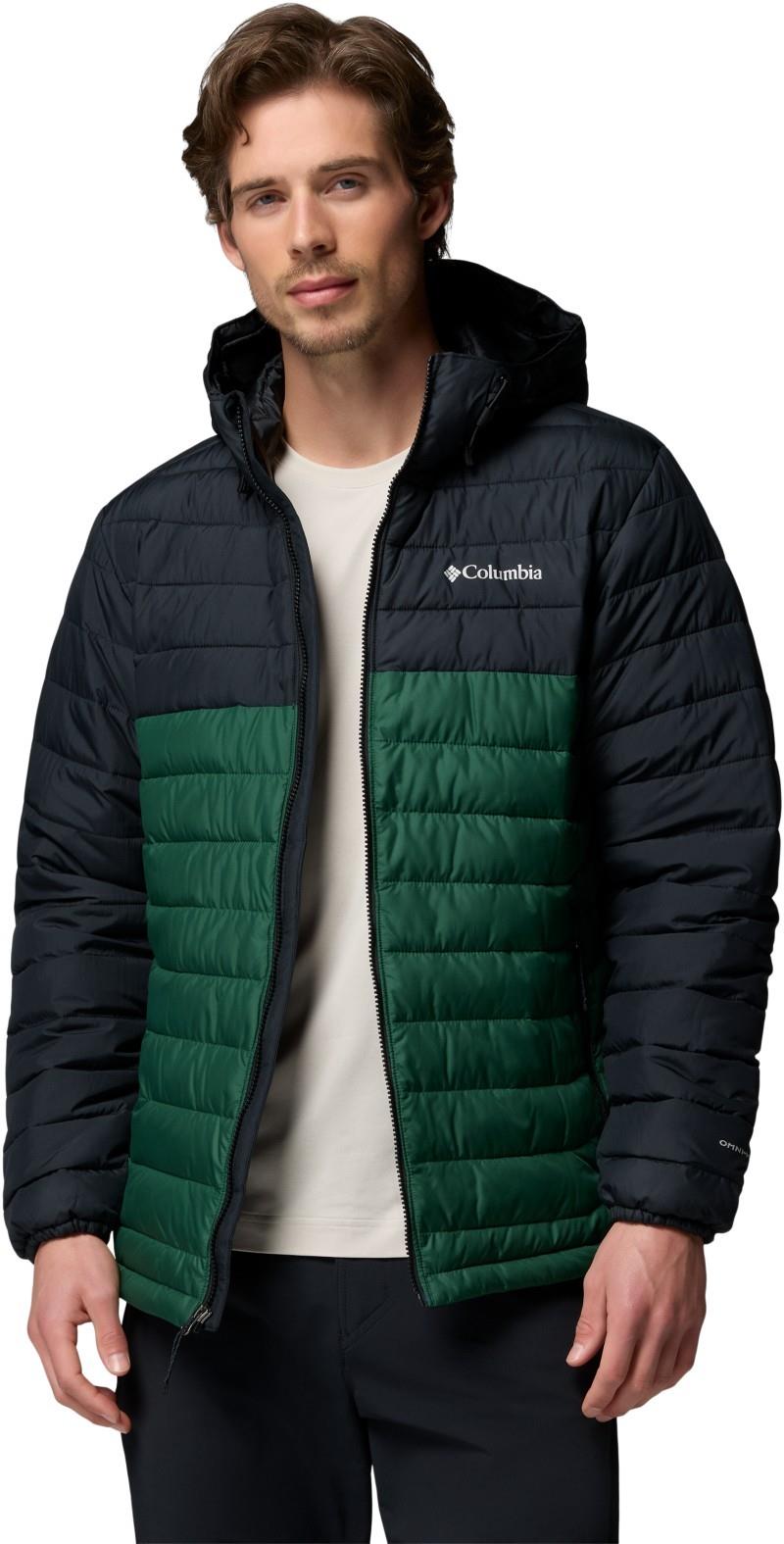 Powder Lite II Hooded Jacket - Mens - rain forest / black 1