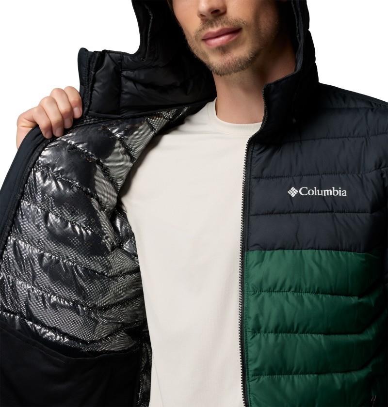 Powder Lite II Hooded Jacket - Mens - rain forest / black 1