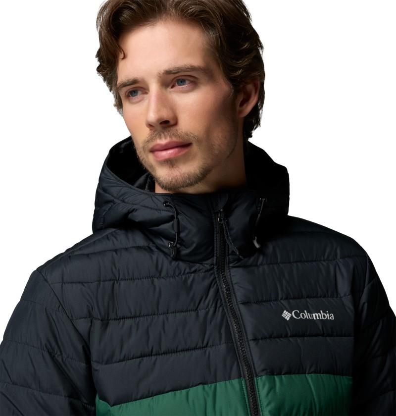 Powder Lite II Hooded Jacket - Mens - rain forest / black 1