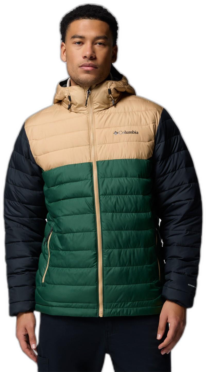 Powder Lite II Hooded Jacket - Mens - rain forest / canoe / black 1