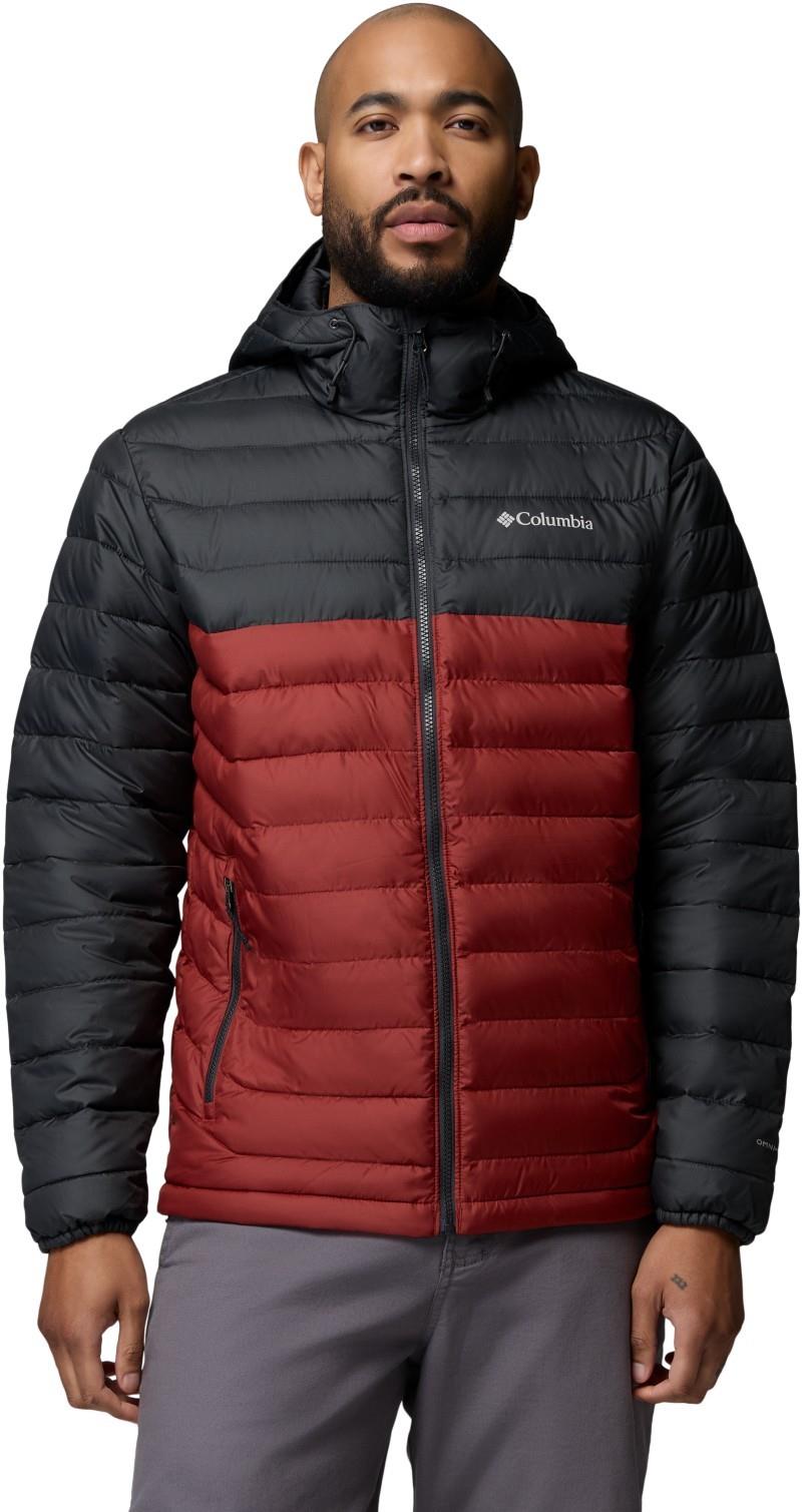 Powder Lite II Hooded Jacket - Mens - red oxide / shark 1