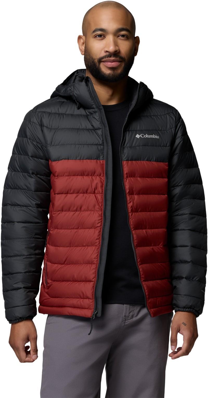 Powder Lite II Hooded Jacket - Mens - red oxide / shark 1