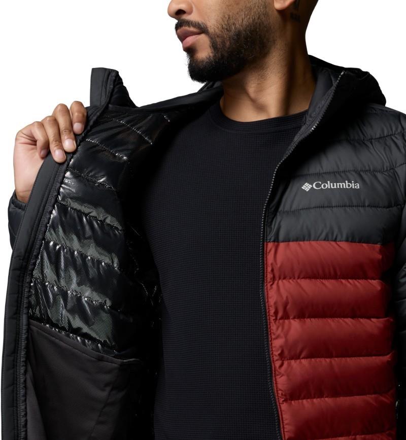 Powder Lite II Hooded Jacket - Mens - red oxide / shark 1