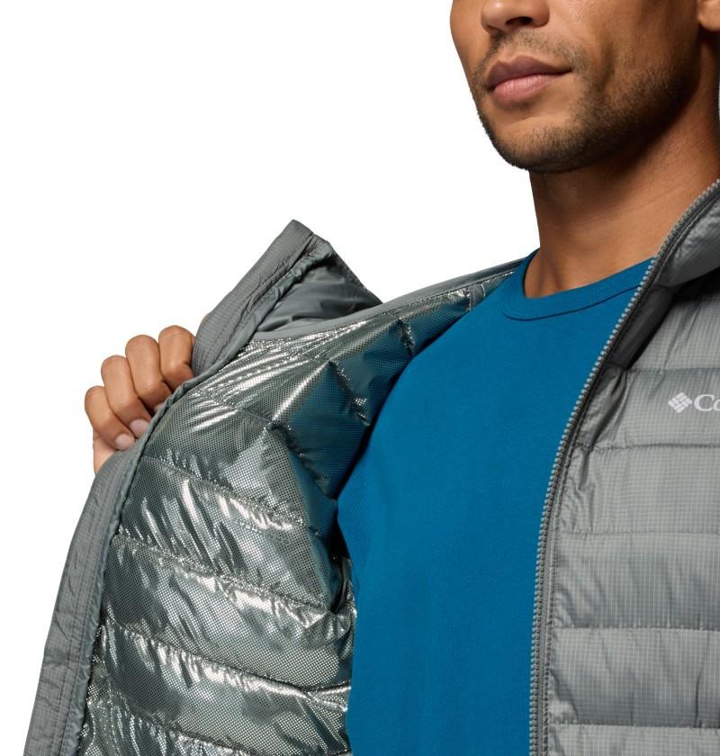 Powder Lite II Hooded Jacket - Mens - sedona sage ripstop 1