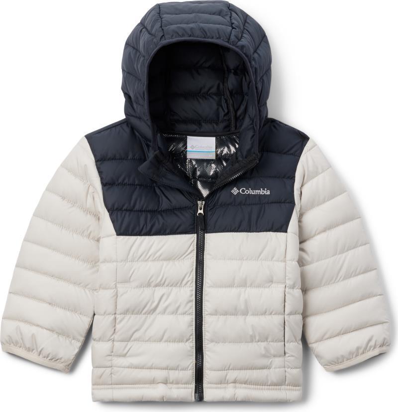 Powder Lite II Hooded Jacket - Toddler Boys - Dark Stone / Black 1