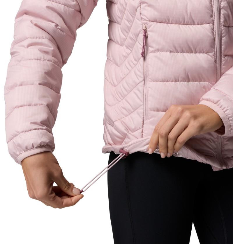 Powder Lite II Hooded Jacket - Womens - mineral pink ripstop 1