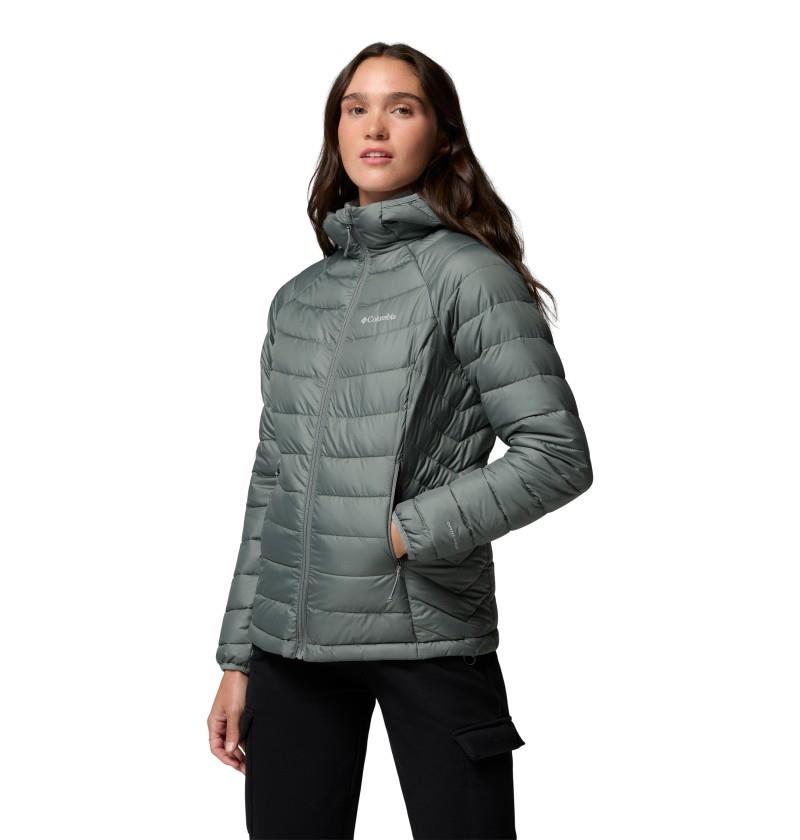 Powder Lite II Hooded Jacket - Womens - sedona sage 1
