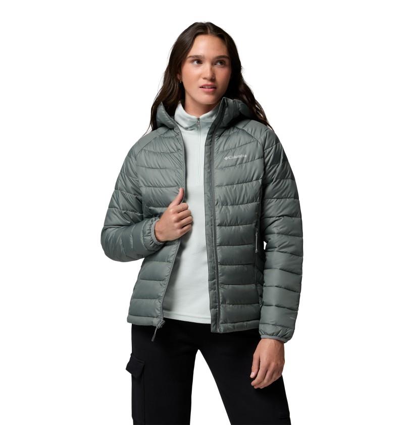 Powder Lite II Hooded Jacket - Womens - sedona sage 1