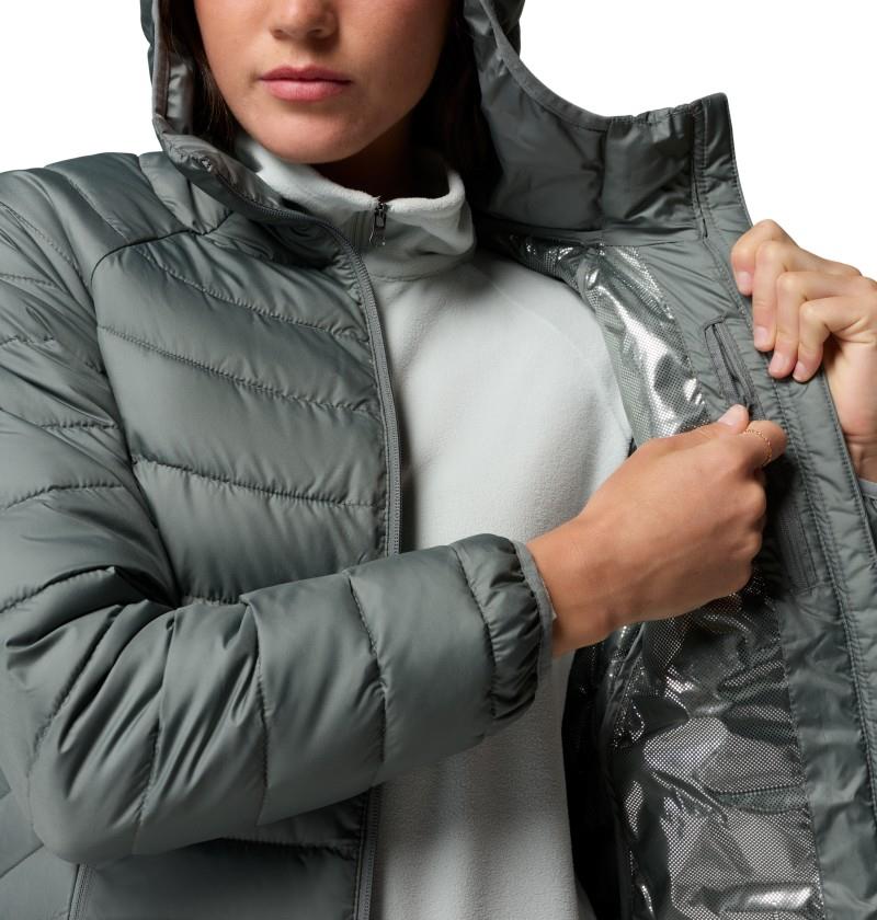 Powder Lite II Hooded Jacket - Womens - sedona sage 1