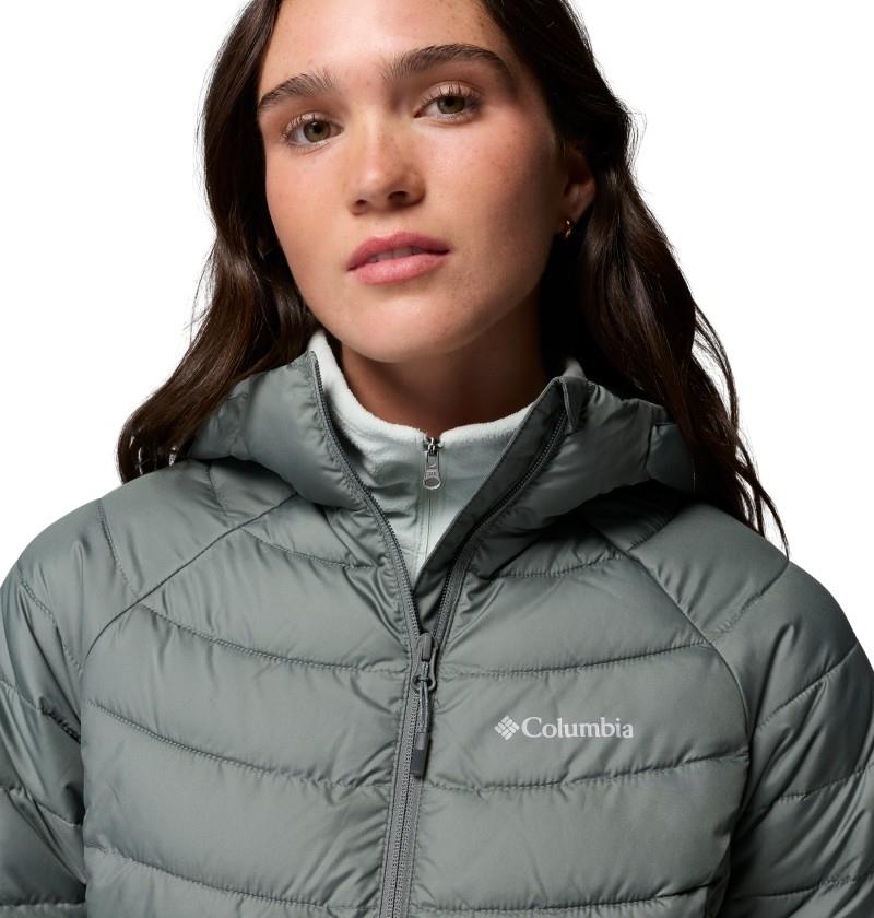Powder Lite II Hooded Jacket - Womens - sedona sage 1