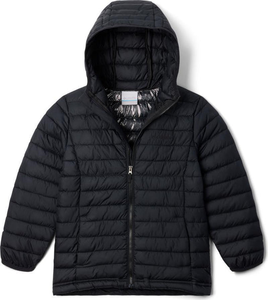 Powder Lite II Hooded Jacket - Youth Boys - Black 1
