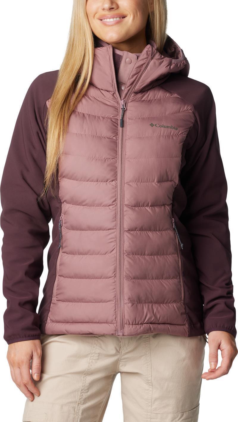Powder Lite II Hybrid Hooded Jacket - Womens - Fig / Moonvista 1
