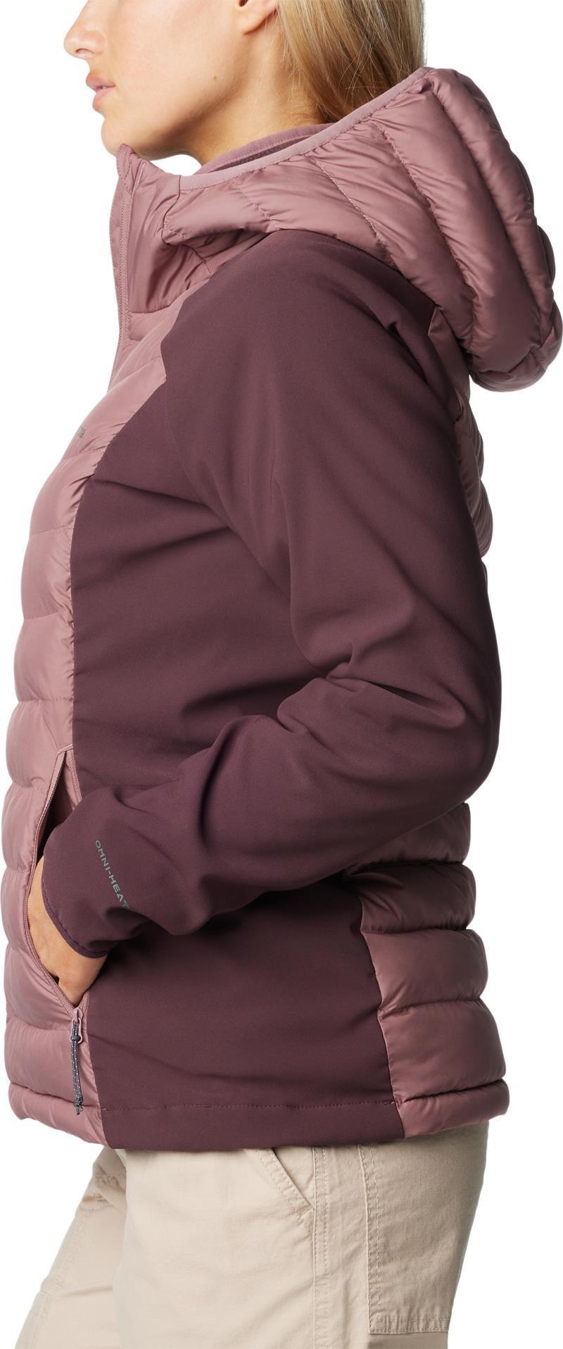 Powder Lite II Hybrid Hooded Jacket - Womens - Fig / Moonvista 7