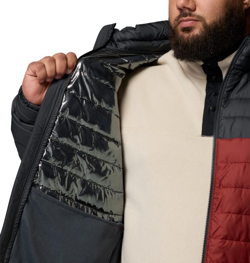 Powder Lite II Jacket, Extended - Mens - red oxide / shark 1