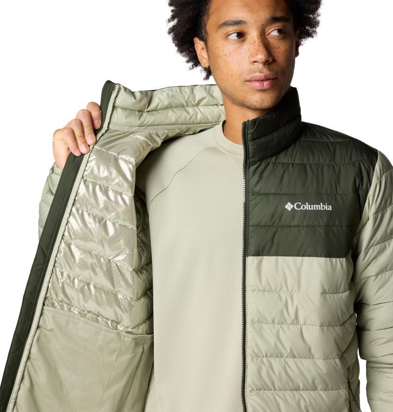 Powder Lite II Jacket - Mens - safari / greenscape 1