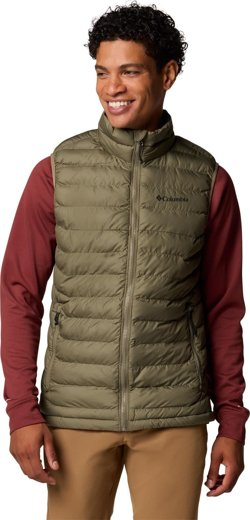 Powder Lite II Vest, Tall - Mens - stone green 1