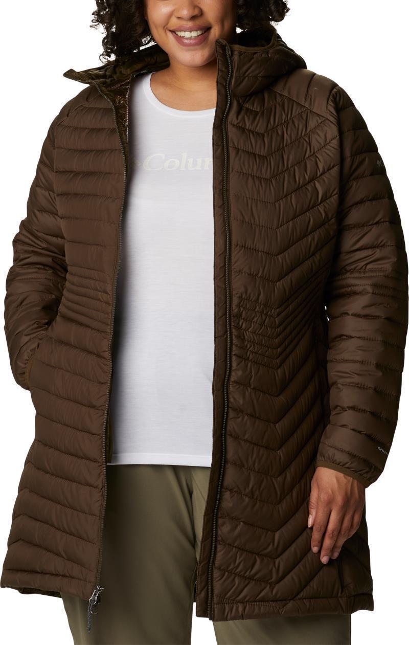 Powder Lite Mid Jacket - Plus - Womens - Olive Green 3