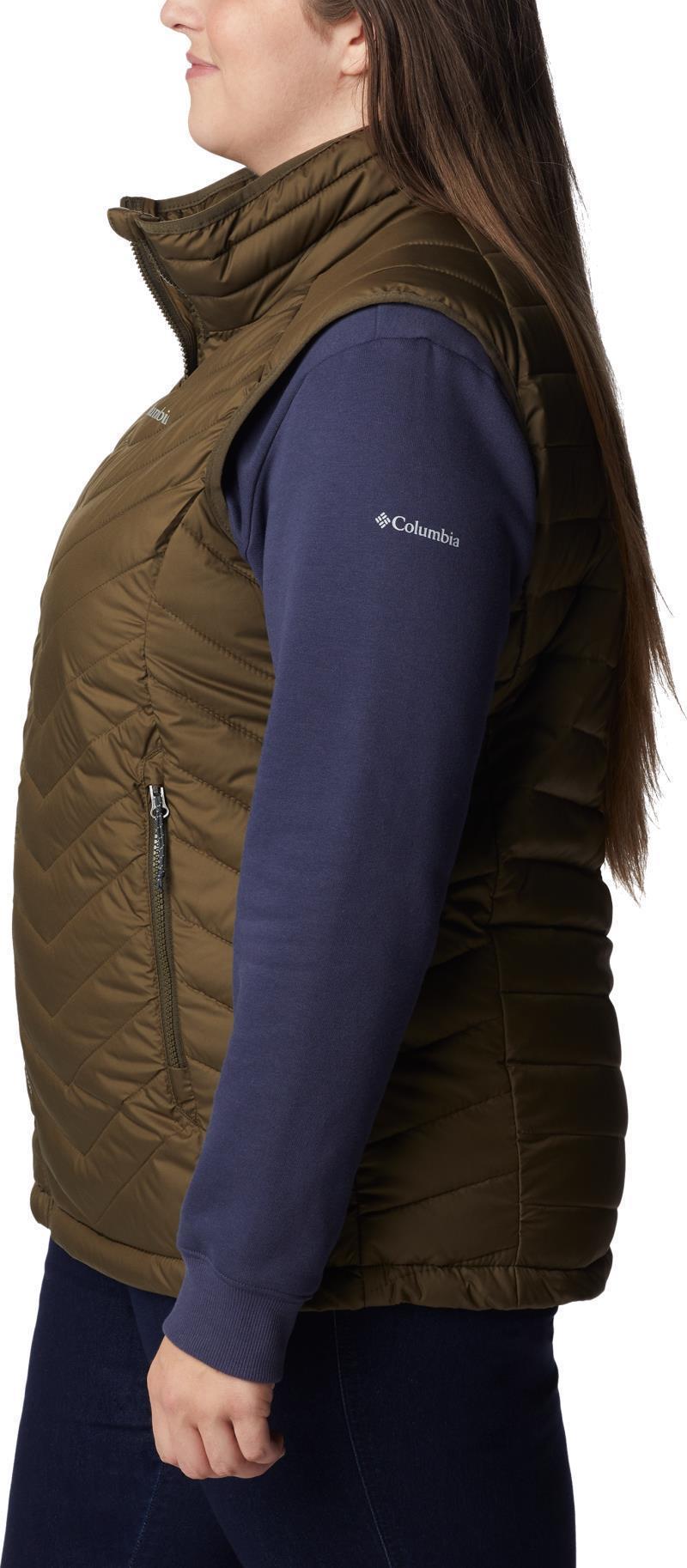 Powder Lite Vest - Plus - Womens - Olive Green 5