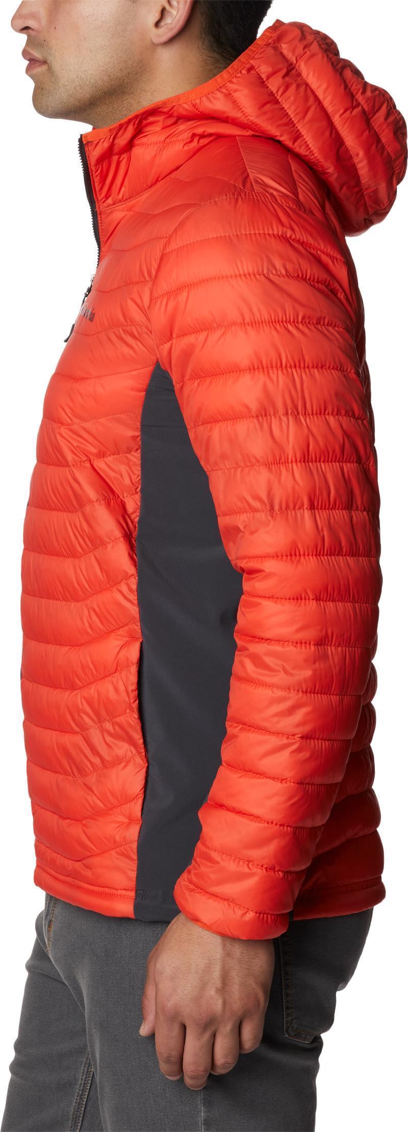 Powder Pass Hooded Jacket - Mens - Red Quartz / Shark 3
