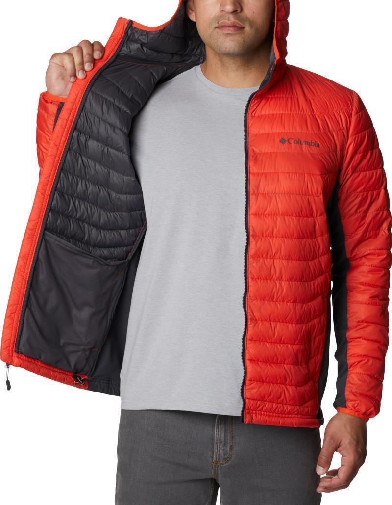 Powder Pass Hooded Jacket - Mens - Red Quartz / Shark 5