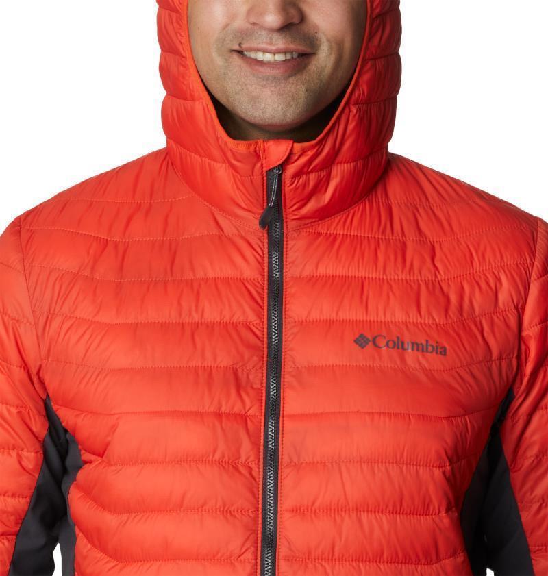 Powder Pass Hooded Jacket - Mens - Red Quartz / Shark 6