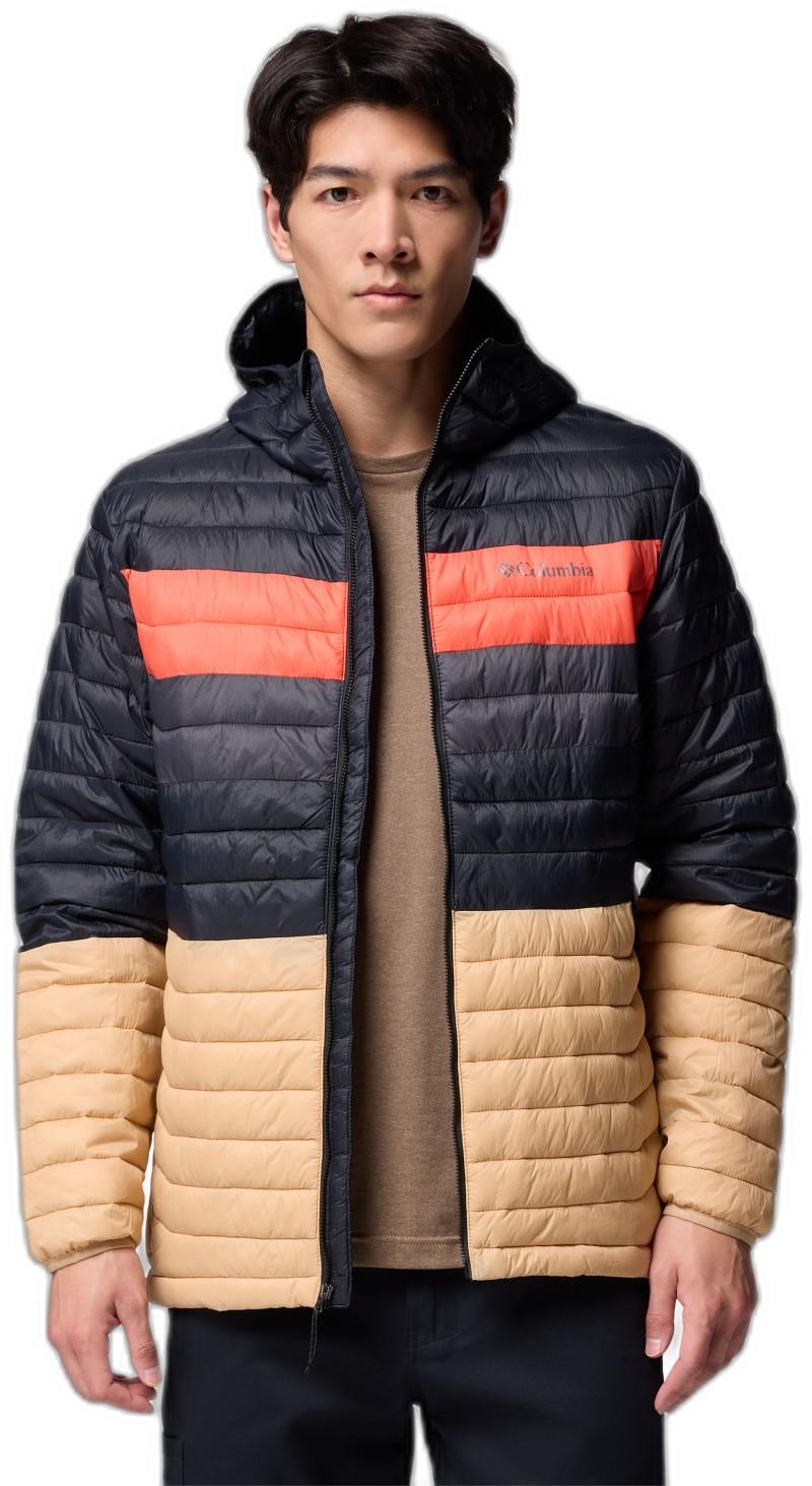 Powder Pass Hooded Jacket - Mens - canoe / black / zing / shark 1