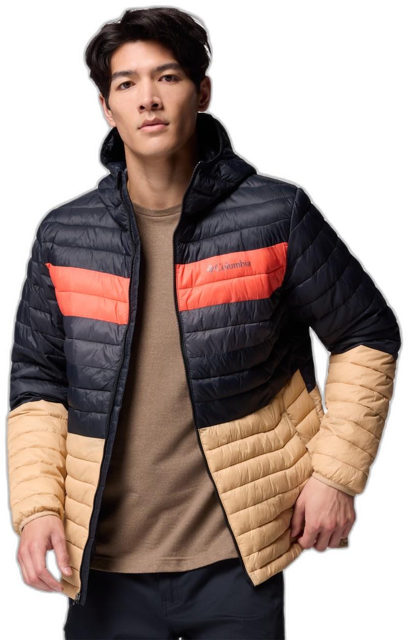 Powder Pass Hooded Jacket - Mens - canoe / black / zing / shark 1