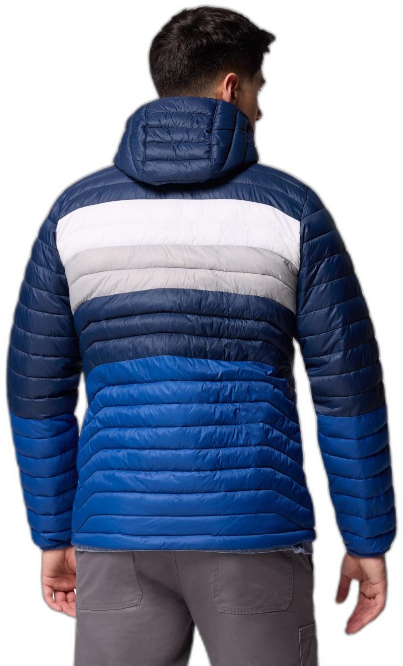 Powder Pass Hooded Jacket - Mens - mountain blue / collegiate navy / white / columbia 1