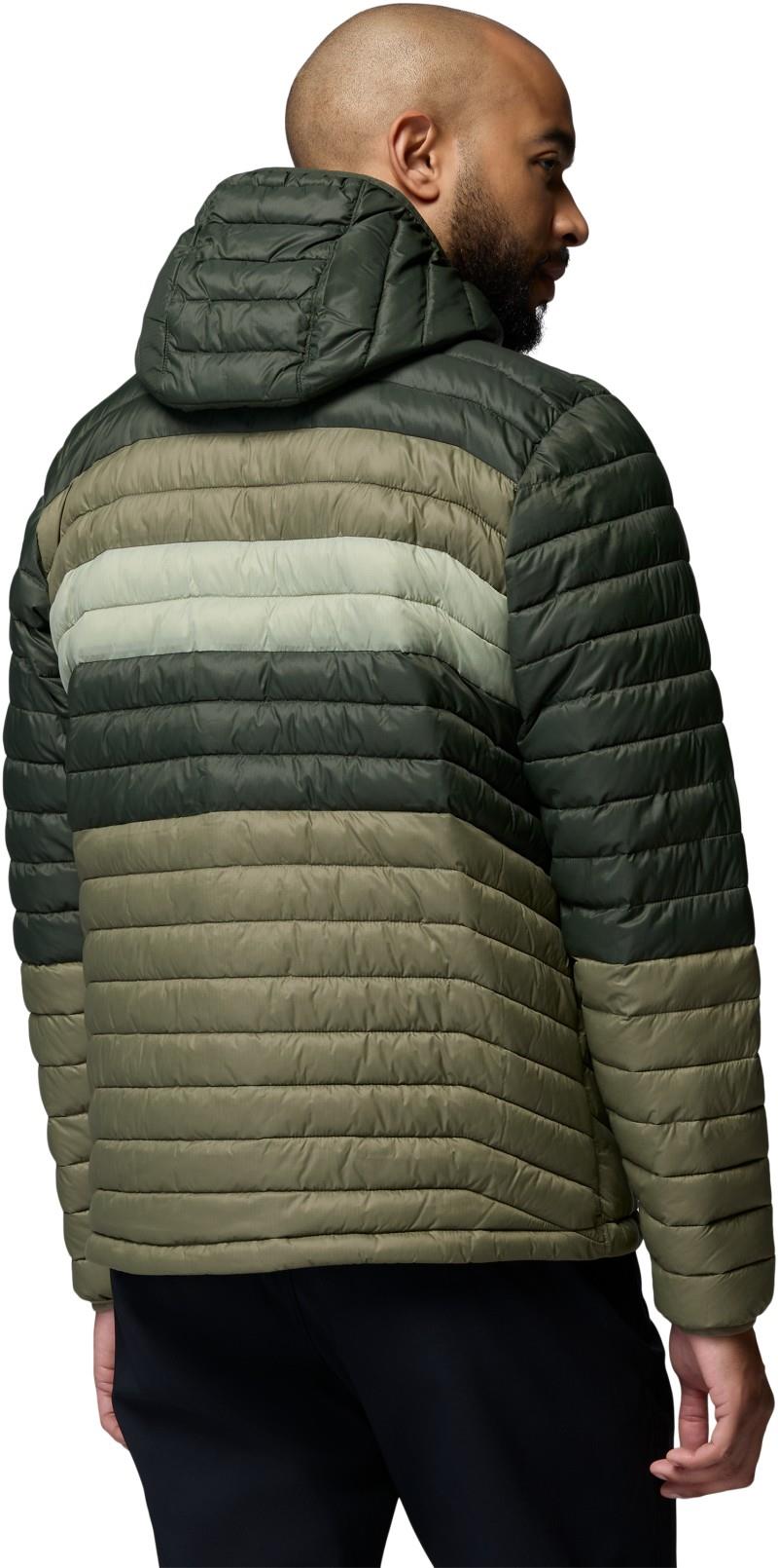 Powder Pass Hooded Jacket - Mens - stone green / greenscape / safari 1
