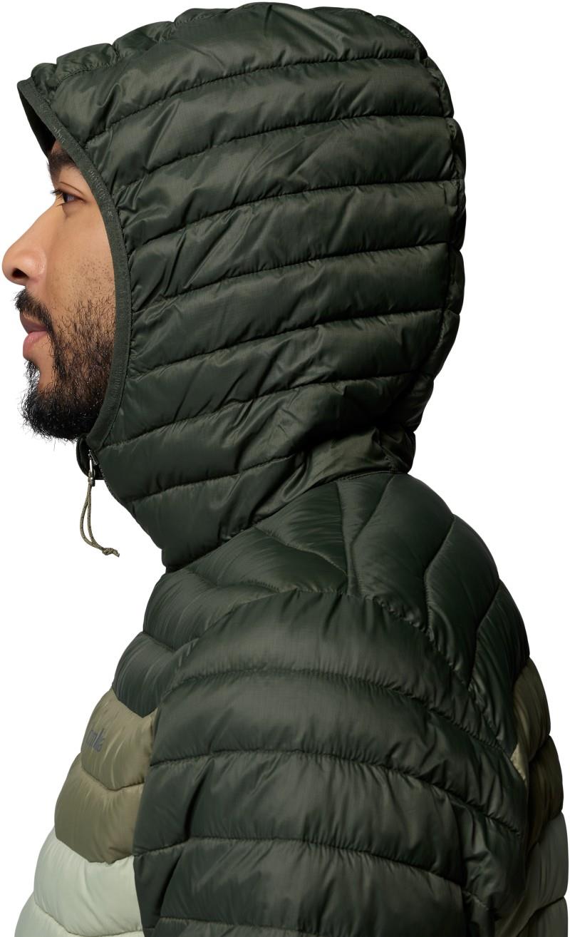 Powder Pass Hooded Jacket - Mens - stone green / greenscape / safari 1