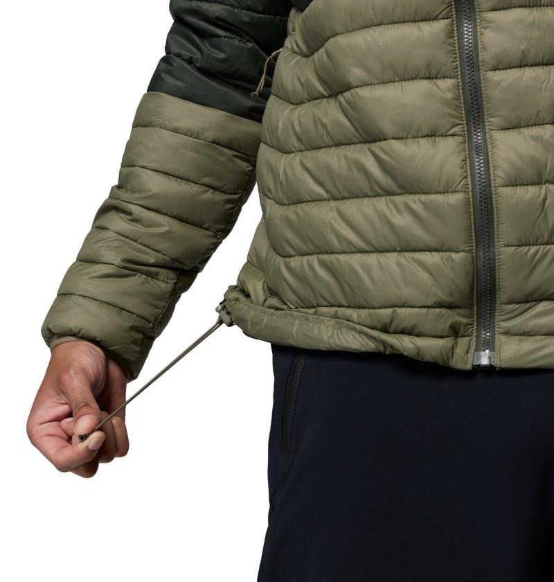 Powder Pass Hooded Jacket - Mens - stone green / greenscape / safari 1