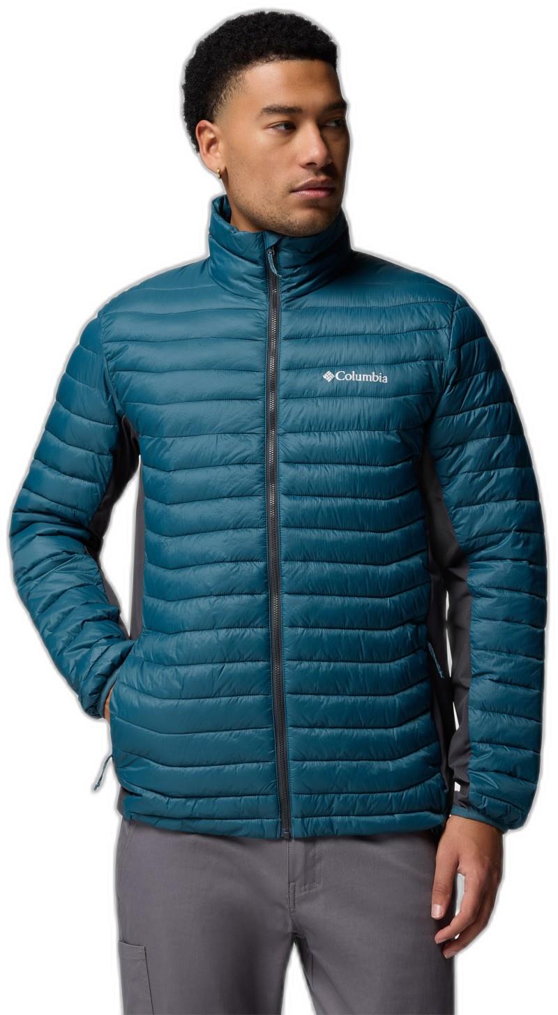 Powder Pass Hybrid Jacket - Mens - everblue / shark 1