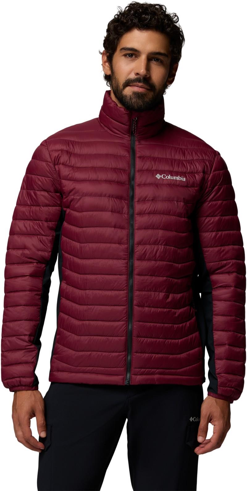 Powder Pass Hybrid Jacket - Mens - rich wine / black 1