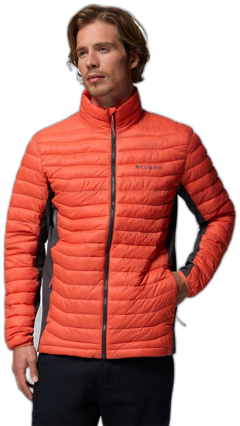 Powder Pass Hybrid Jacket - Mens - zing / shark 1