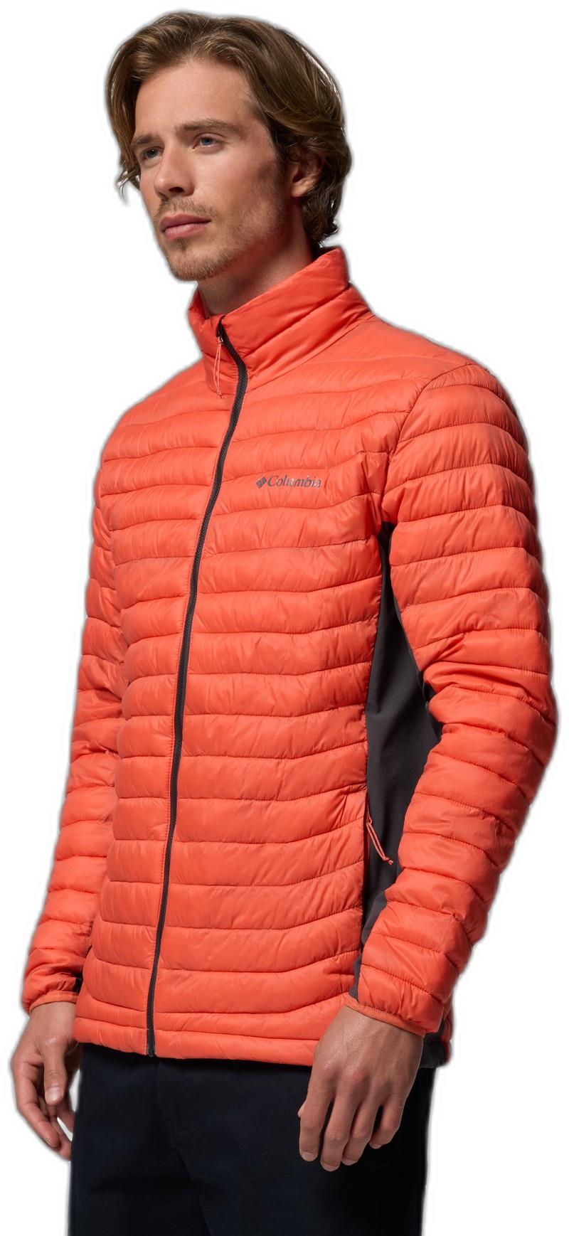 Powder Pass Hybrid Jacket - Mens - zing / shark 1