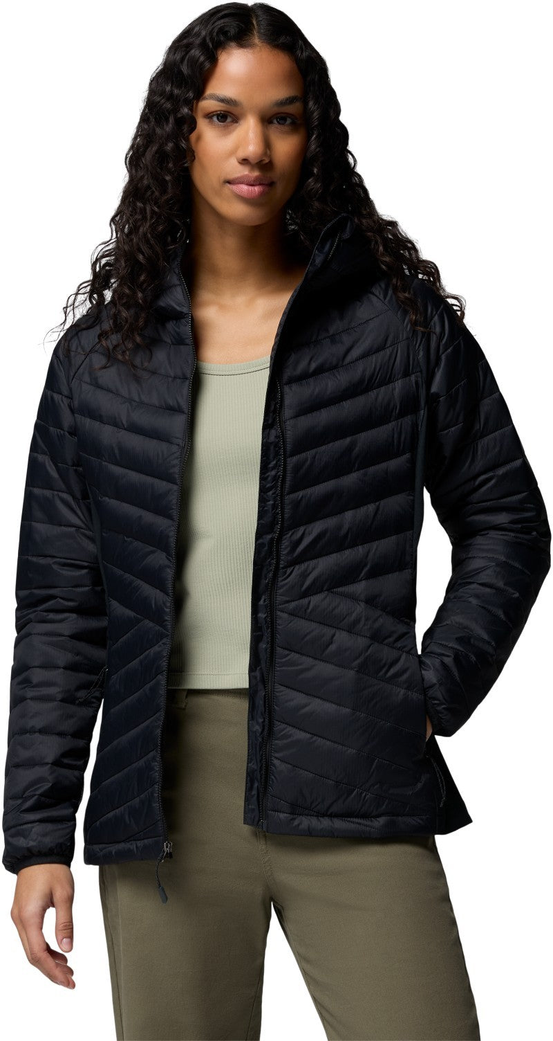 Powder Pass III Hybrid Hooded Jacket - Womens - black 1