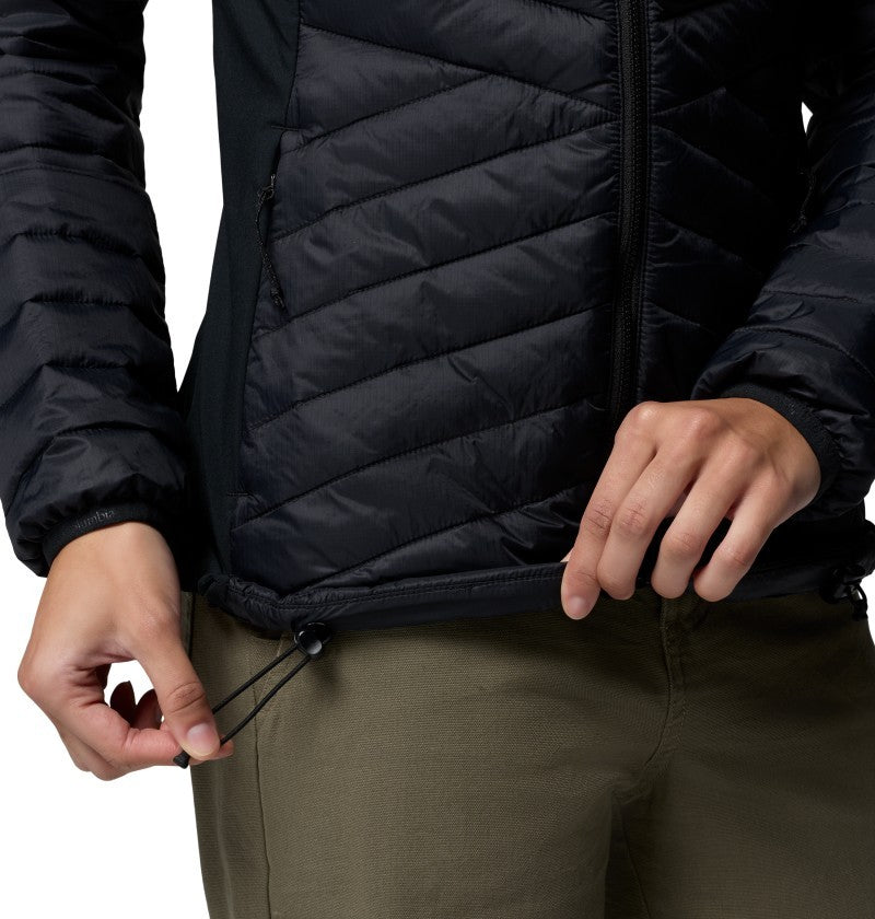 Powder Pass III Hybrid Hooded Jacket - Womens - black 1