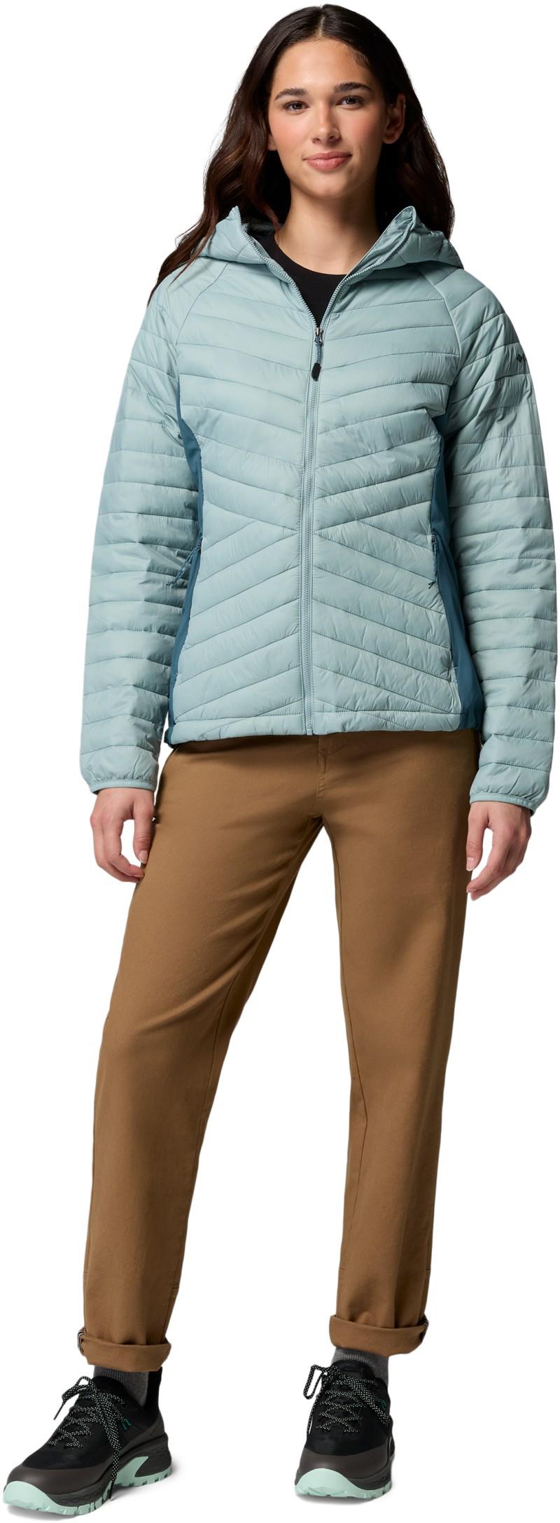Powder Pass III Hybrid Hooded Jacket - Womens - crushed blue / everblue 1