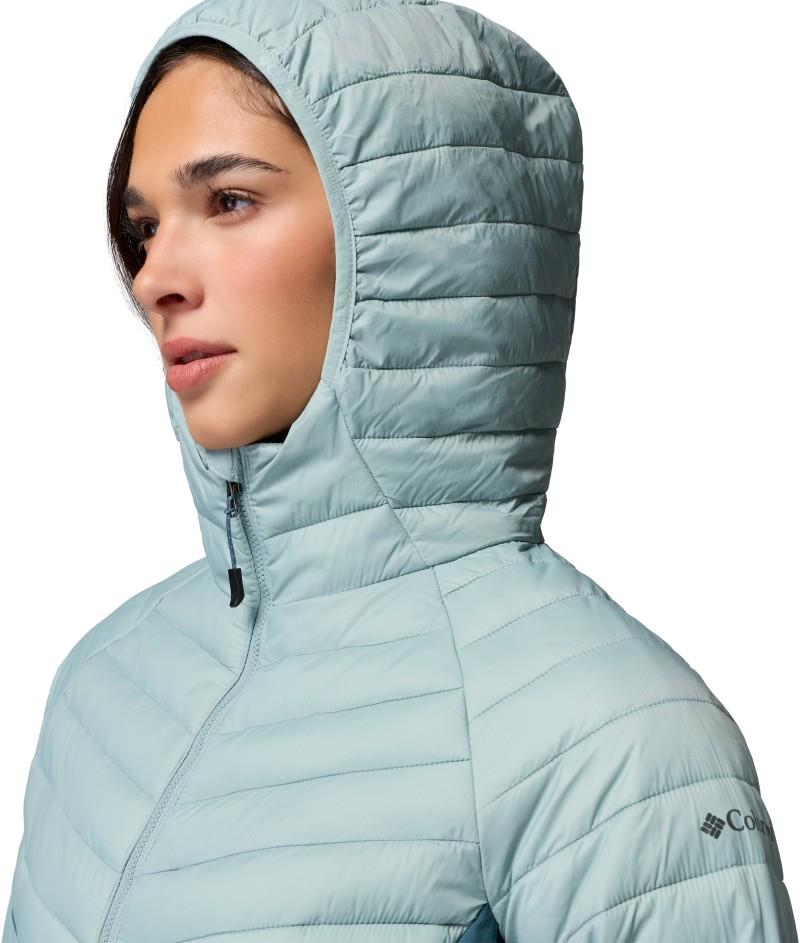 Powder Pass III Hybrid Hooded Jacket - Womens - crushed blue / everblue 1
