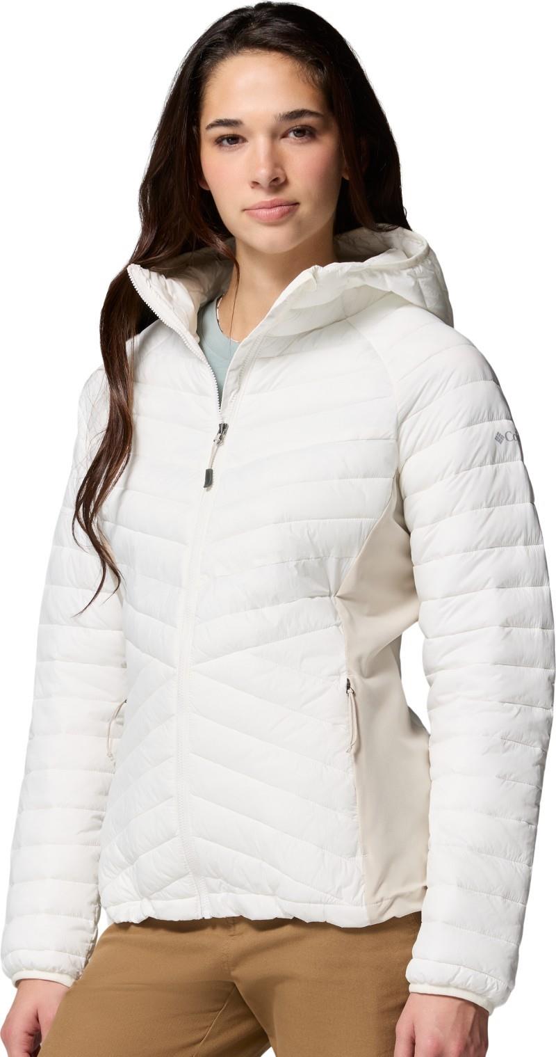 Powder Pass III Hybrid Hooded Jacket - Womens - sea salt / dark stone 1
