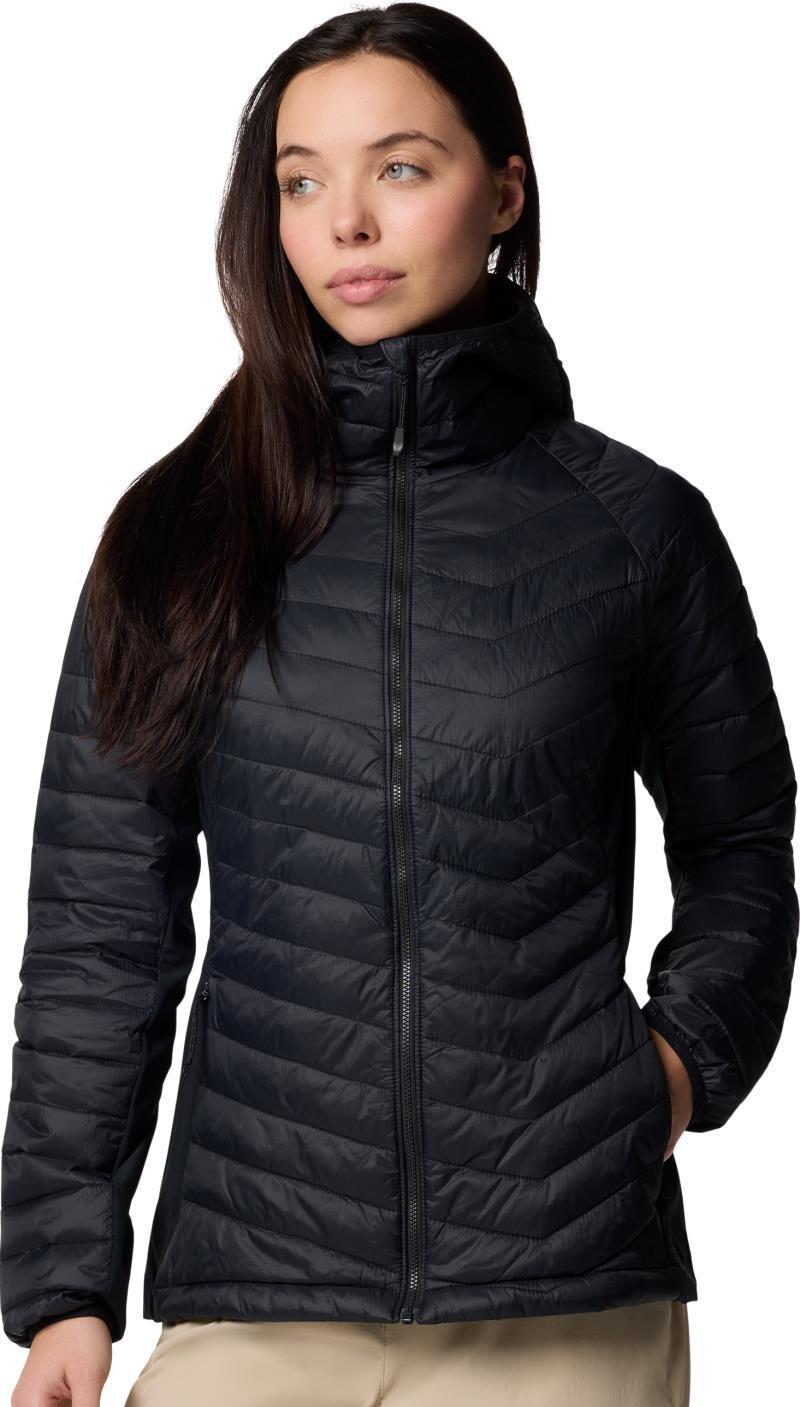 Powder Pass II Hybrid Hooded Jacket - Womens - black 1