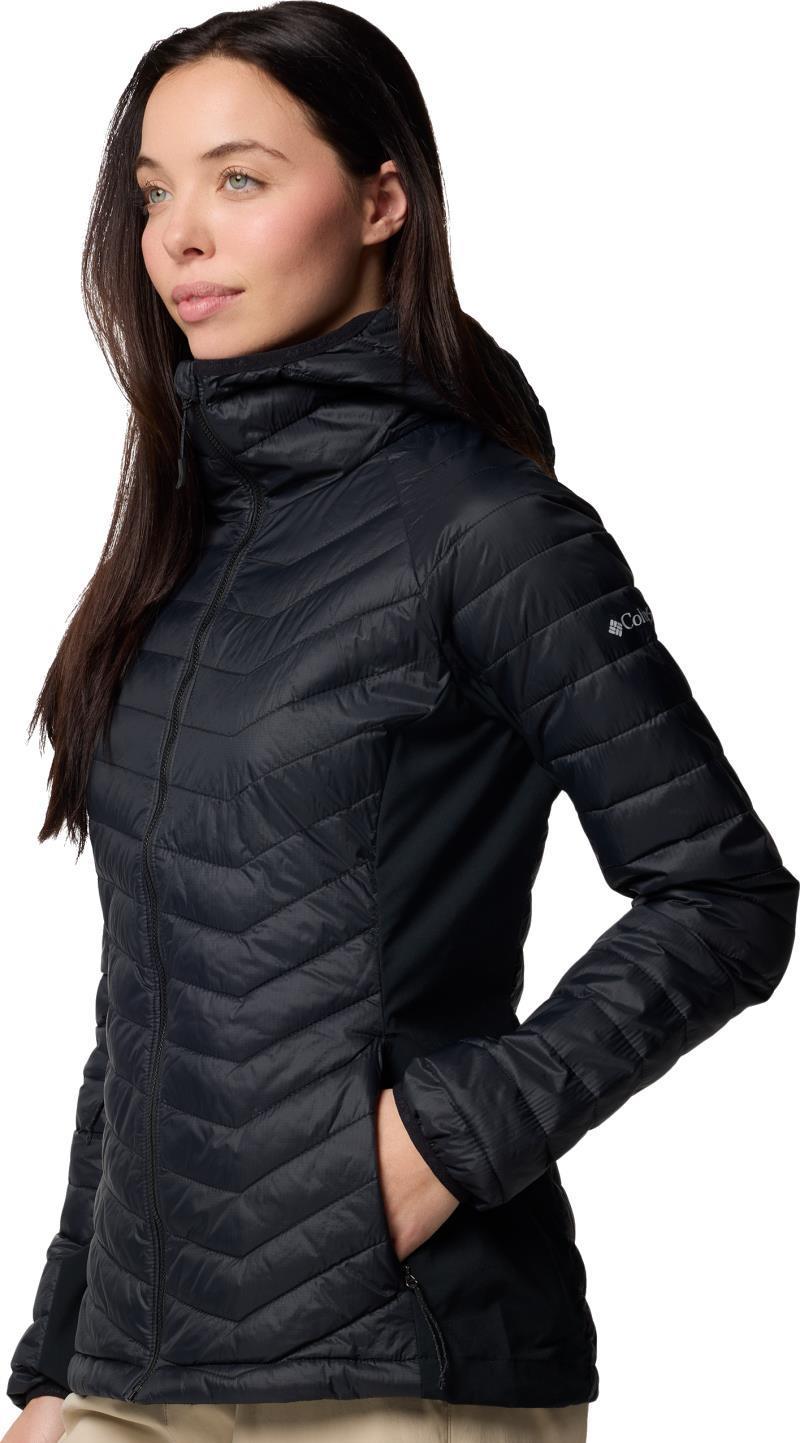 Powder Pass II Hybrid Hooded Jacket - Womens - black 1