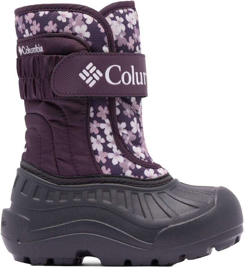 Powderbug Snowlite Strap - Little - dusty purple / dusty purple posies 1