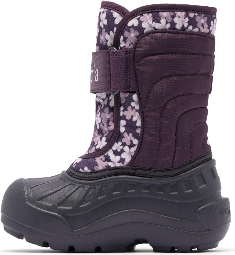 Powderbug Snowlite Strap - Little - dusty purple / dusty purple posies 1