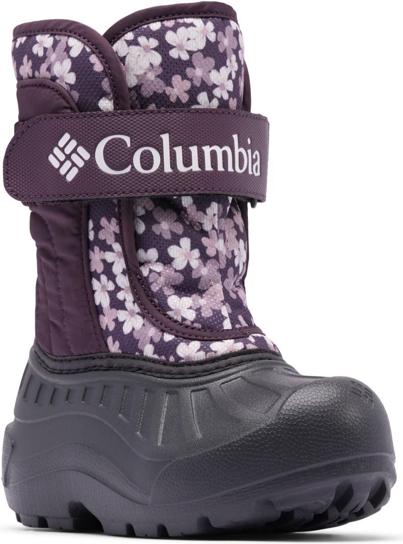Powderbug Snowlite Strap - Little - dusty purple / dusty purple posies 1