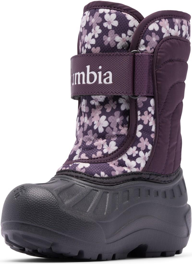Powderbug Snowlite Strap - Little - dusty purple / dusty purple posies 1