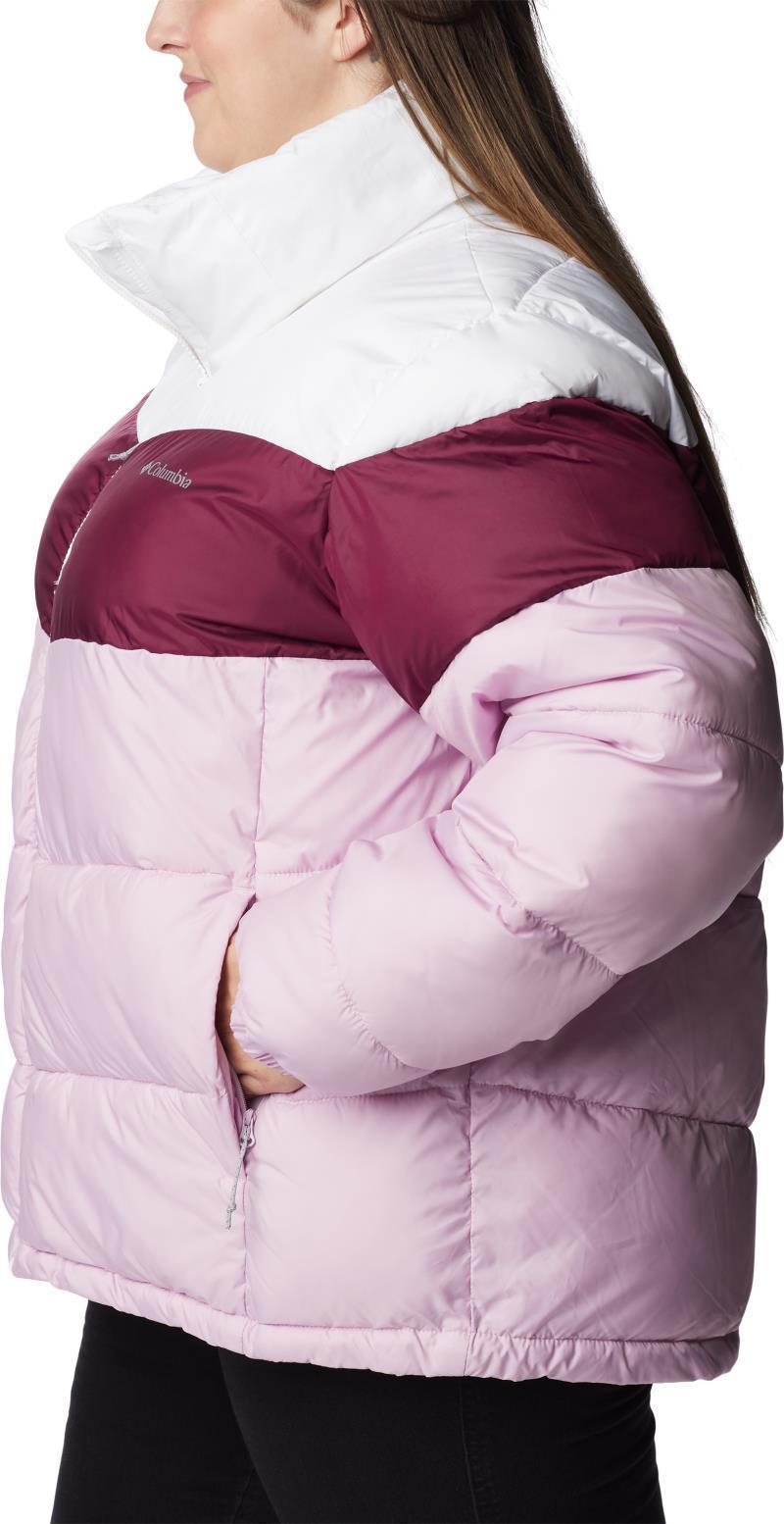 Puffect Color Blocked Jacket - Plus - Womens - Aura / Marionberry / White 5