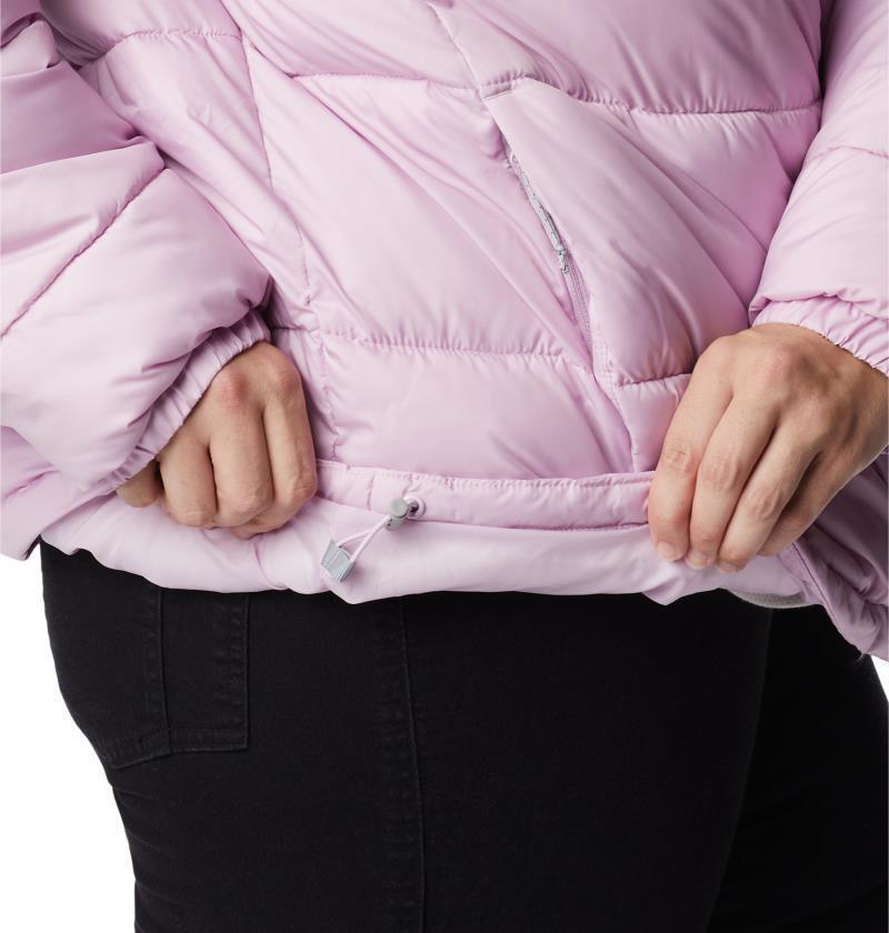 Puffect Color Blocked Jacket - Plus - Womens - Aura / Marionberry / White 6