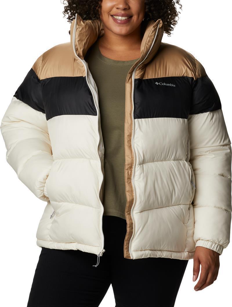 Puffect Color Blocked Jacket - Plus - Womens - Chalk / Black / Beach 3